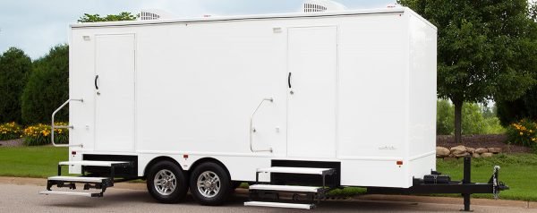 8 x 20 restroom trailers for rent