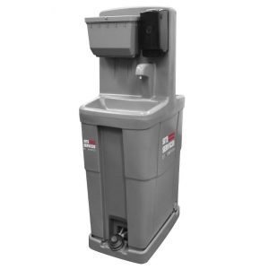 dual front-to-back hand wash sink