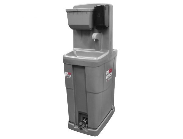dual front-to-back hand wash sink
